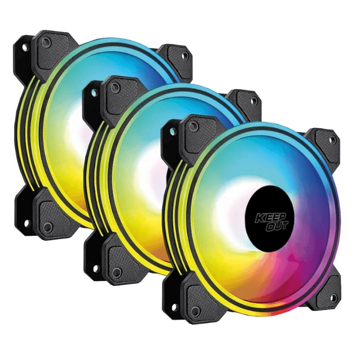 Keep Out Ventilador XFC-120DR Black 5V ARGB 3x2 1