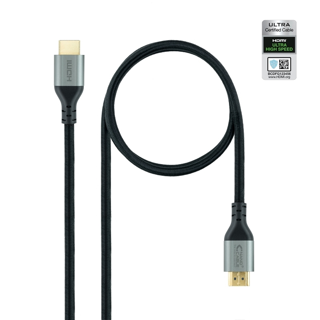 Nanocable Cable HDMI 2.1 CERTIFICADO ULTRA HS 1 M 1