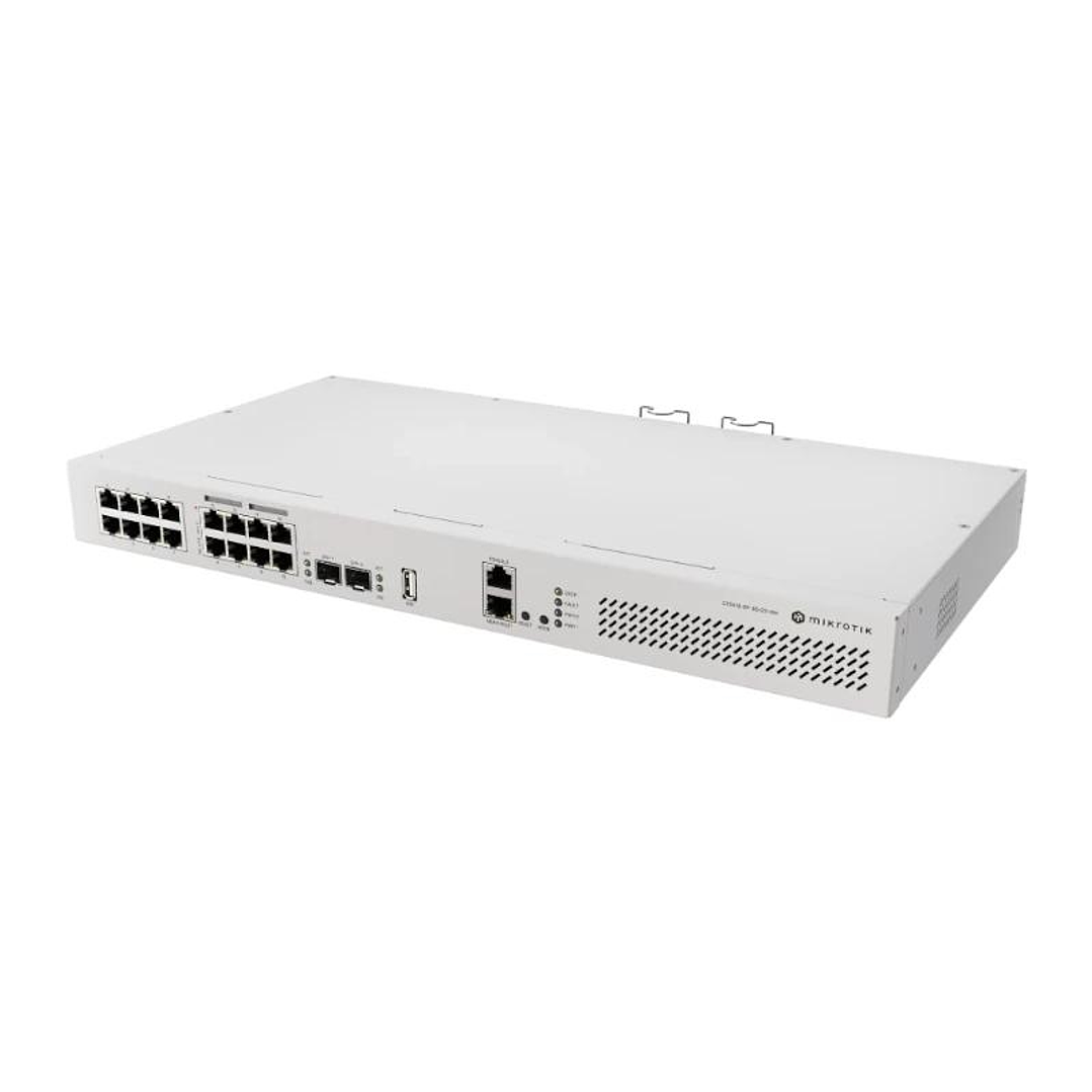 MikroTik CRS418-8P-8G-2S+RM Switch 17xGbE 2xSFP+ 1