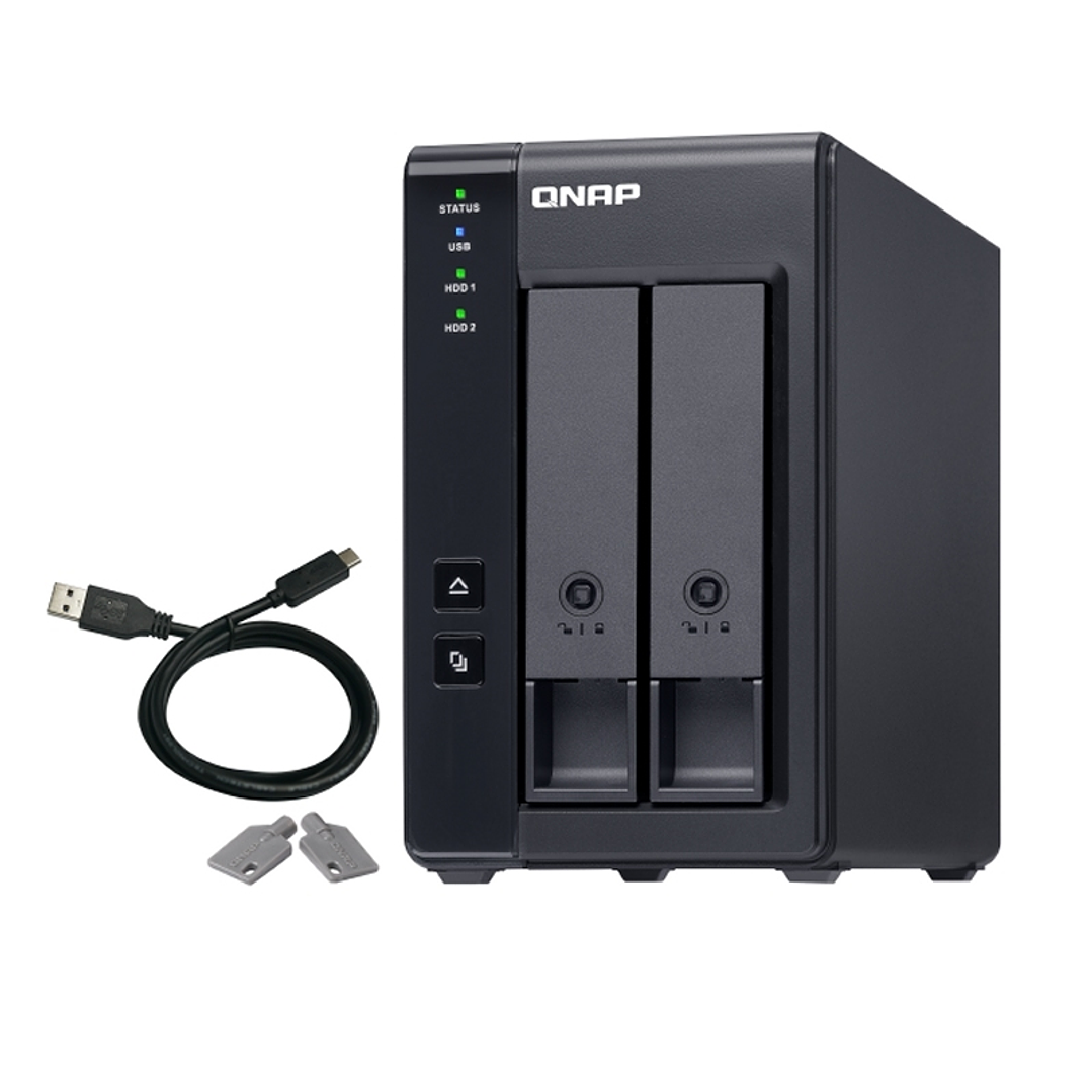 QNAP TR-002 Raid Expansion 2XHDD-Bay 1xUSB-C 3.2 1