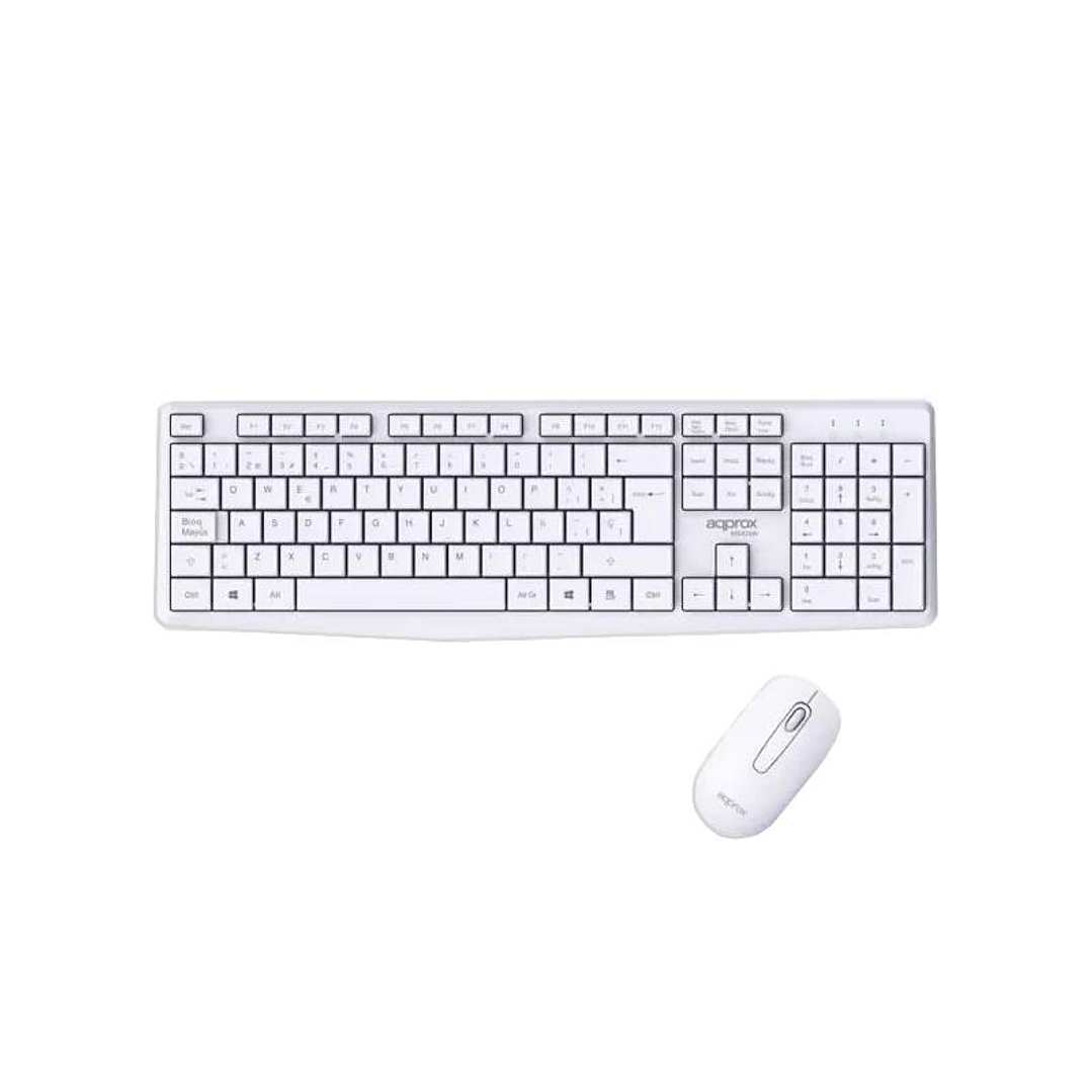 APPROX Teclado+raton inalamb X420W 1000DPI Blanco 1