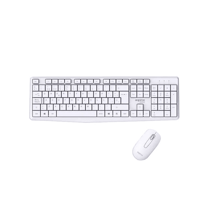 APPROX Teclado+raton inalamb X420W 1000DPI Blanco 1