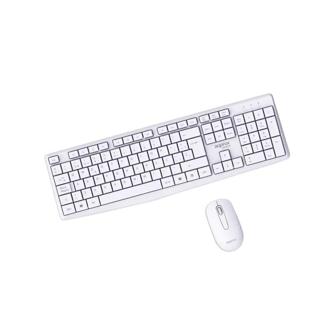 APPROX Teclado+raton inalamb X420W 1000DPI Blanco 2