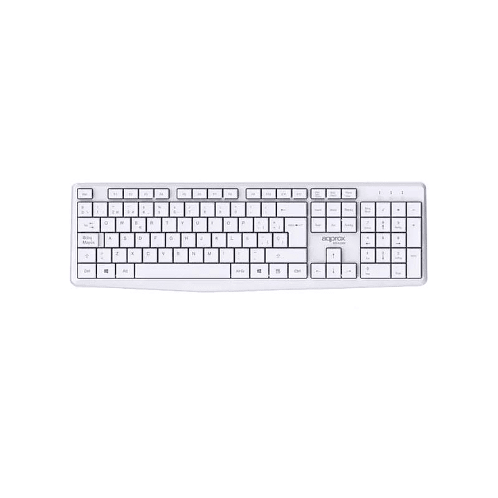 APPROX Teclado+raton inalamb X420W 1000DPI Blanco 3