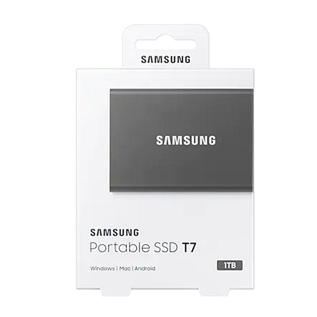Samsung T7 SSD Externo 1TB NVMe USB 3.2  Gris 4