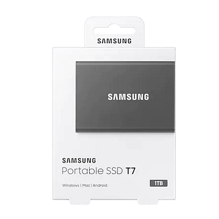 Samsung T7 SSD Externo 1TB NVMe USB 3.2  Gris 4