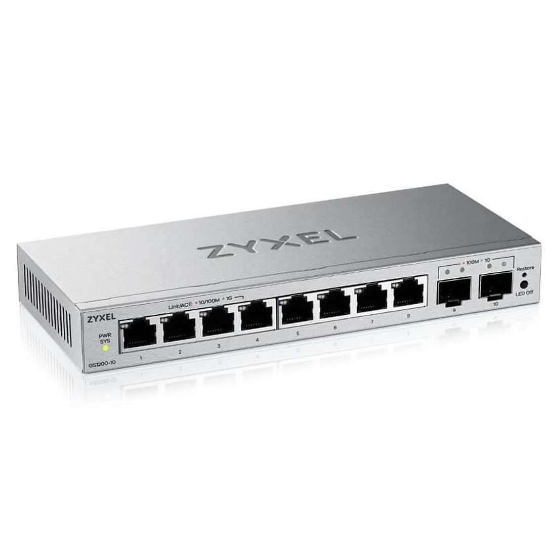 ZyXEL GS1200-10V3 Switch 8xGbE 2xSFP 2