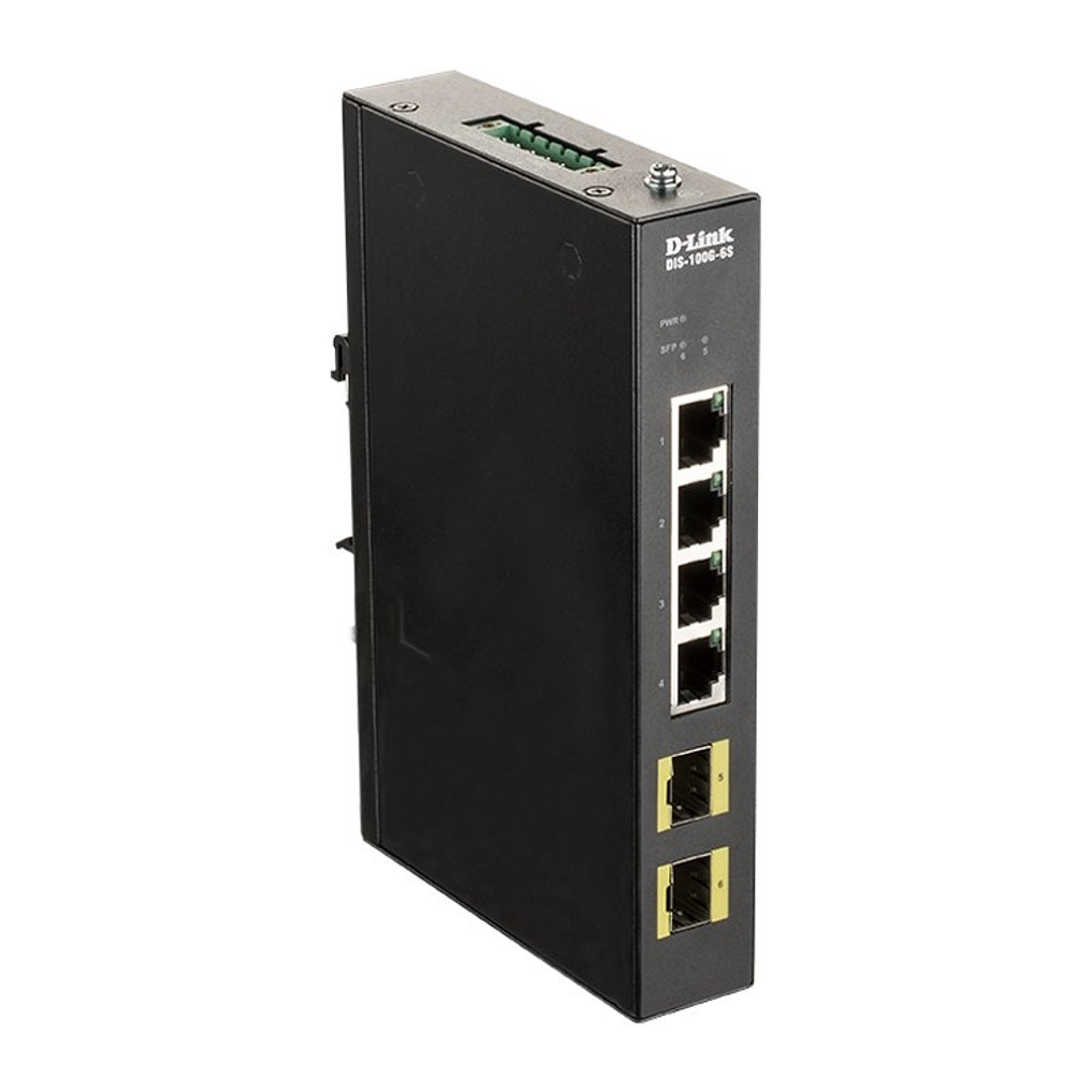 D-Link DIS-100G-6S Switch Industrial 4xGb 2xSFP 1