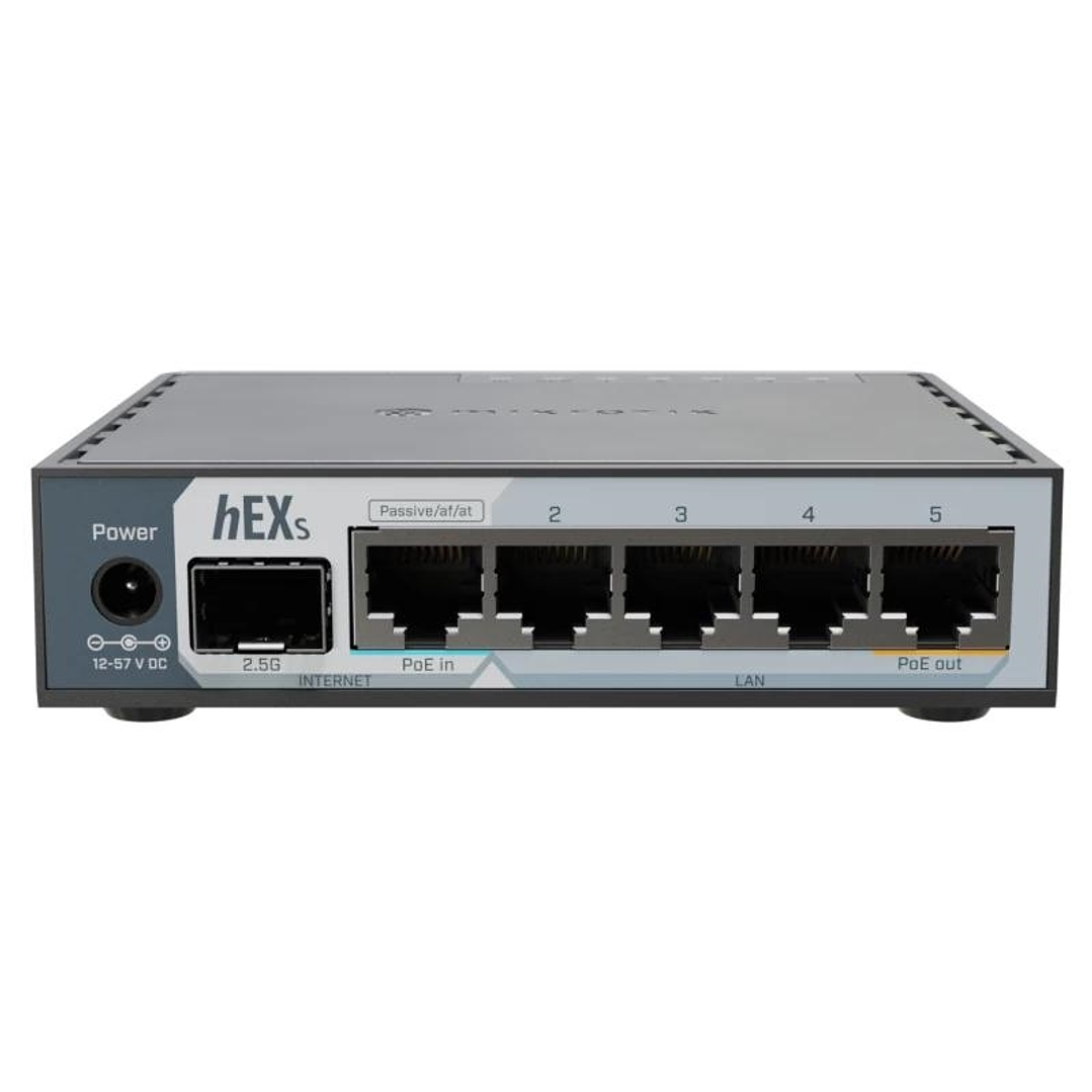 Mikrotik E60iUGS hEX Router 5xGbE PoE-I/O 1x2.5SFP 1
