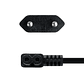 Nanocable Cable Alim. forma 8 Acodado CEE7/C7 1.8m - Miniatura 3