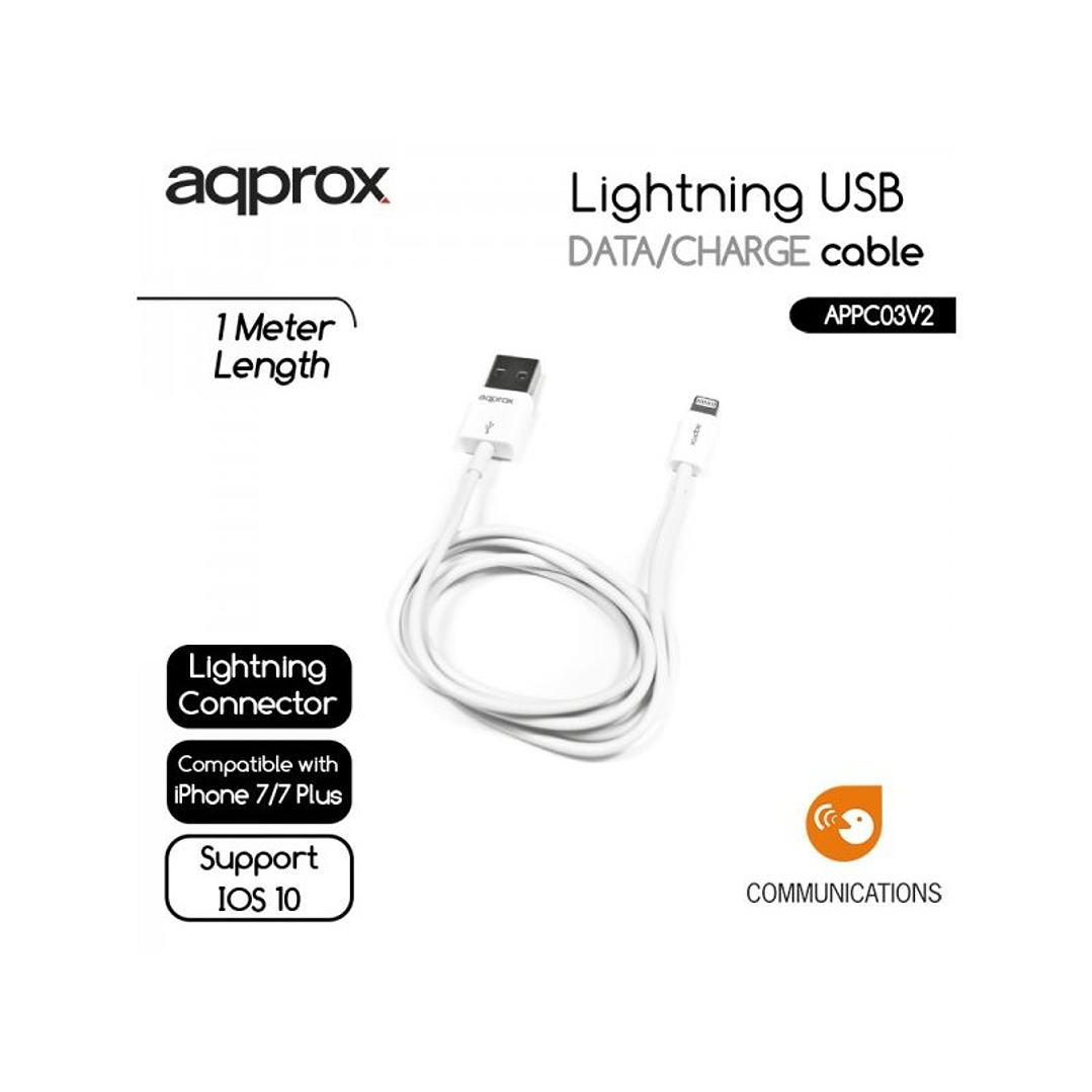approx APPC03V2 Cable de datos/carga LIGHTNING/USB 2