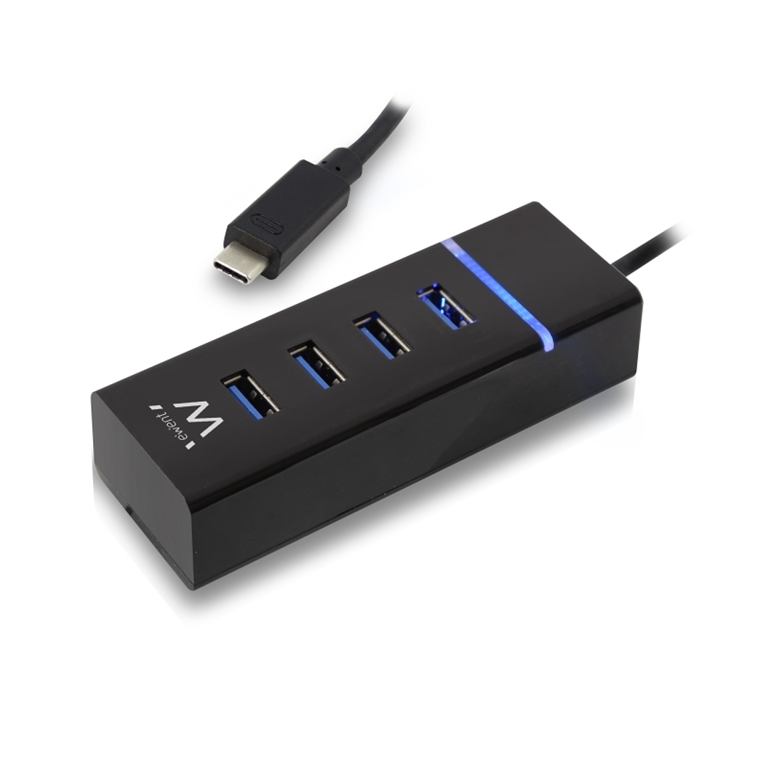 Ewent E1137 HUB USB TIPO C 4 PUEROS USB 3.1 1