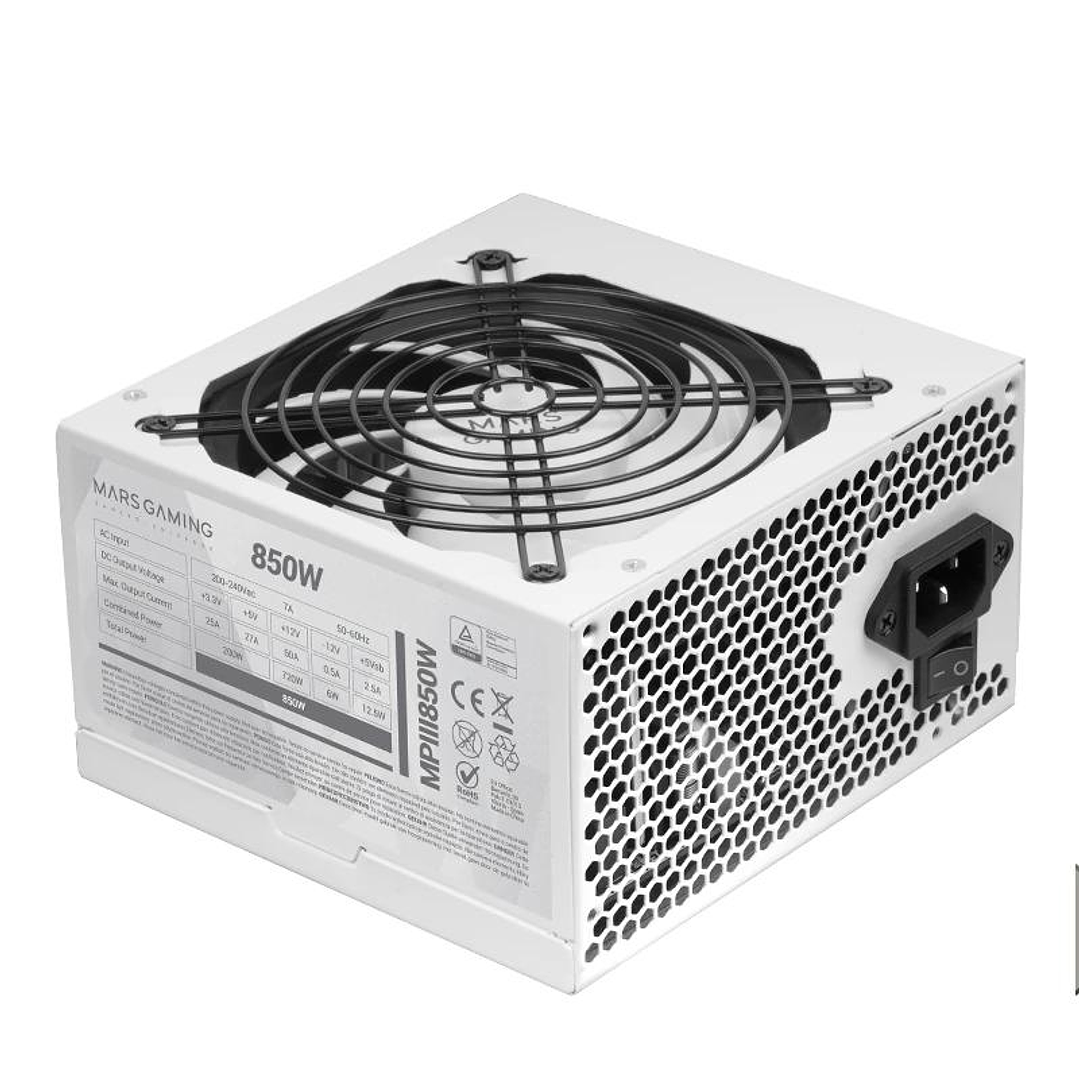 Mars Gaming Fuente MPIII 850W Ultra silent 1