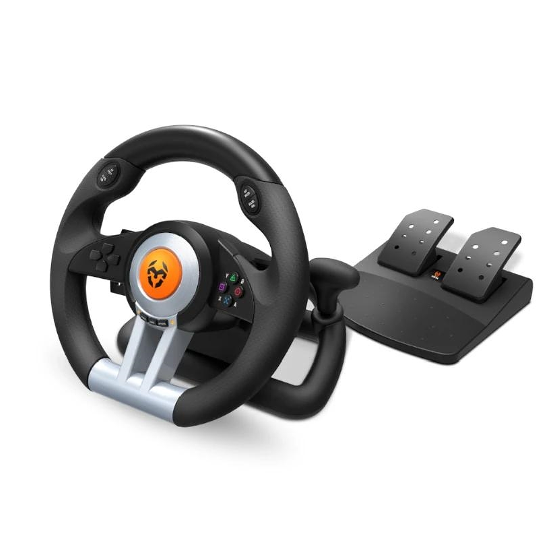 Krom Juego de Volante y pedales K-Wheel Multip. 1