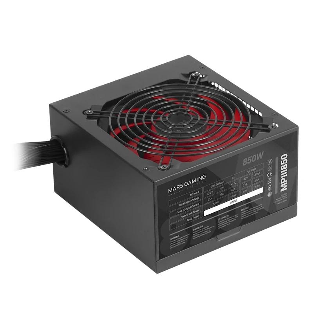 MARS GAMING PSU MPIII 850W, 85% EF, SMD SILENT 1