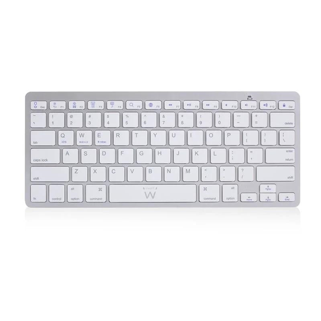 Ewent Teclado Bluetooth iOS/Android/Win Slim Plata 1
