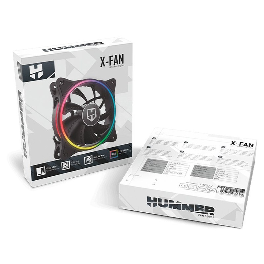 Nox Ventilador Gaming X-FAN LED ARGB 3