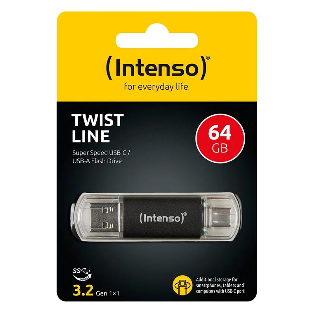 Intenso Twist Line Lápiz USB 3.2 A+C 256Gb 2