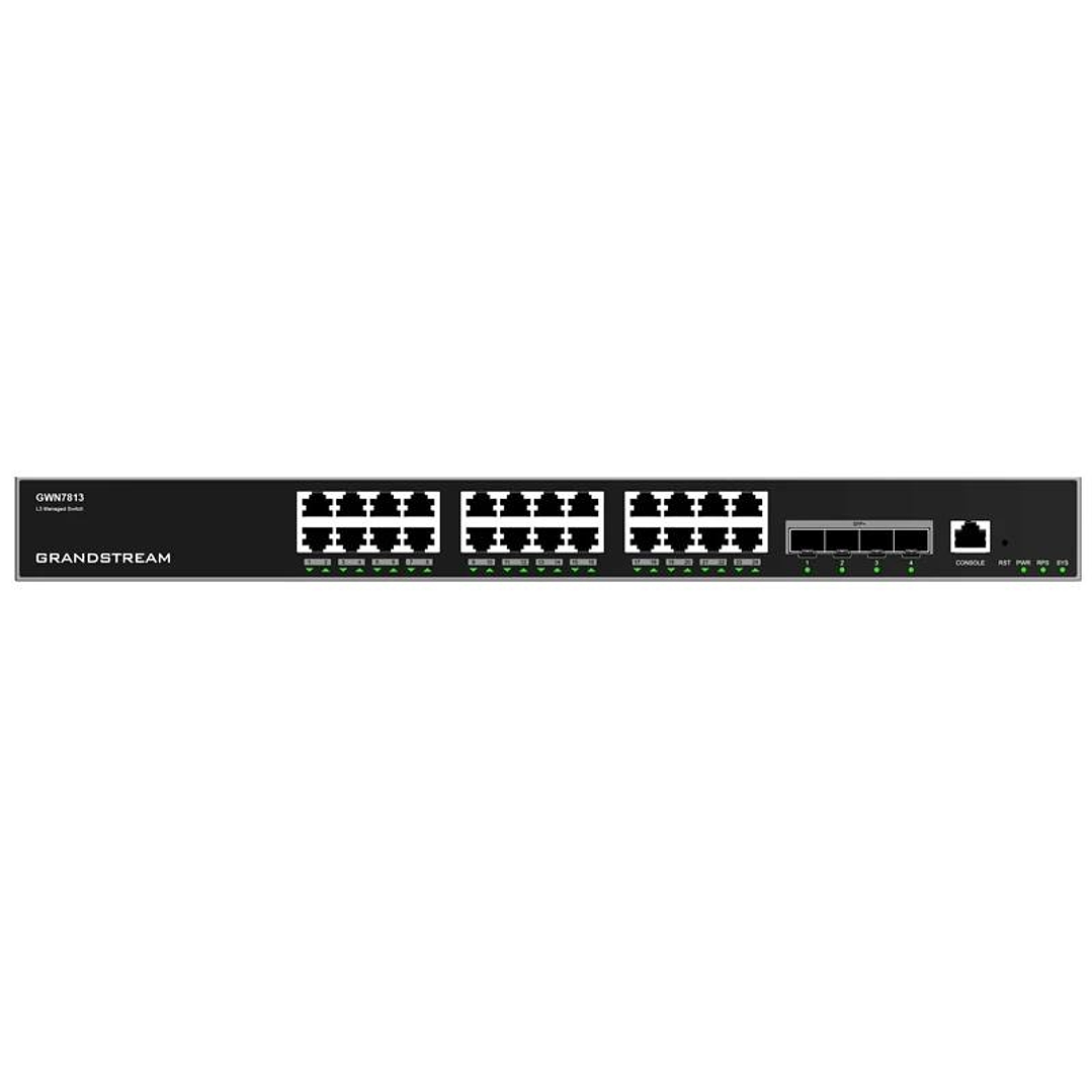 Grandstream GWN7813 Switch 24xGbE 4xSFP stackable 1
