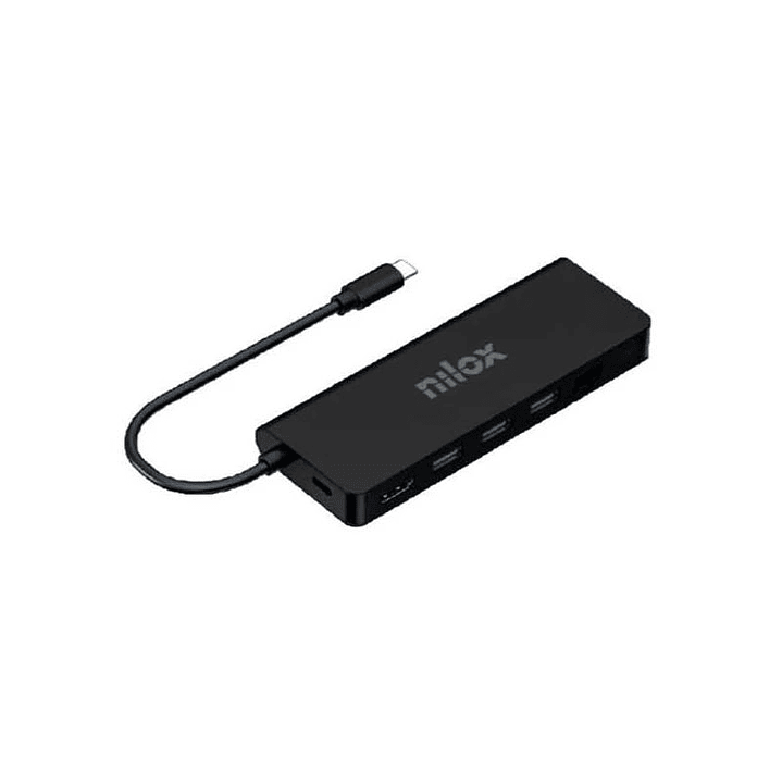 Nilox Dock Usb c 8 en 1 Negro 1