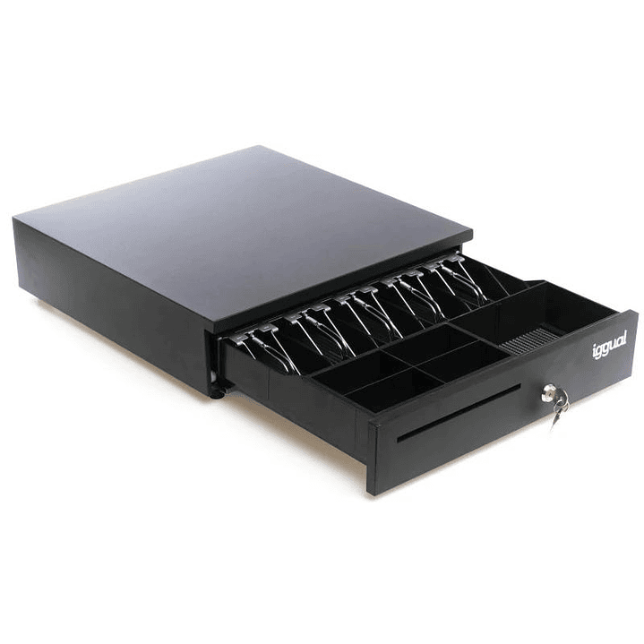 iggual Cajón Portamonedas IRON-35 42cm 5+6 negro 4