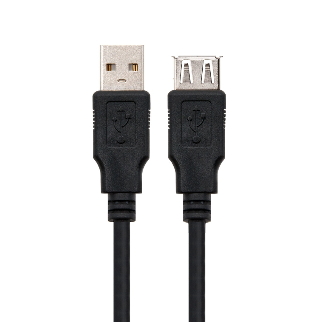 Nanocable Cable USB 2.0, tipo A/M-A/H, Negro, 3m 2