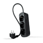 Nanocable Regleta de Enchufes 3 Tomas 1.4 m Negro - Miniatura 1