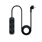 Nanocable Regleta de Enchufes 3 Tomas 1.4 m Negro - Miniatura 2