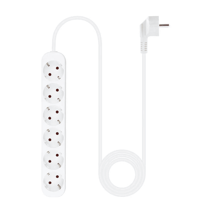 Nanocable Regleta de Enchufes 6 Tomas 1.4 m Blanco 3