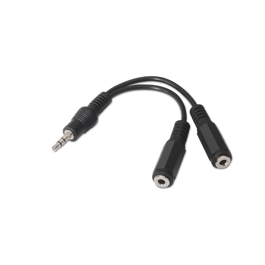 Nanocable Cable Audio Estéreo 2Jack 3.5H Jack 3.5M 1