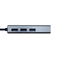 Aisens Conversor USB 3.0 Ethernet + 3 usb3.0 gris - Miniatura 2