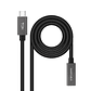 Nanocable Cable USB 3.2 Gen2 USB-C M/H 1 M Negro - Miniatura 1