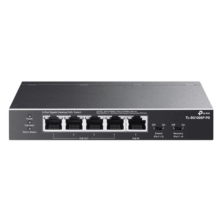 TP-Link TL-SG1005P-PD Switch 1xPoE++ In 4xPoE+ Out 1