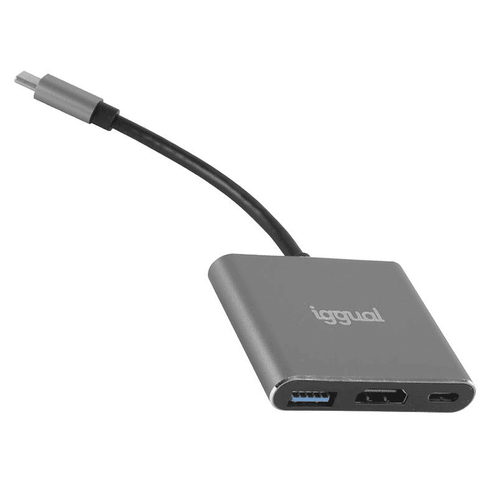 iggual Hub tipo C 3 en 1 HDMI USB3.0 PD100W 1