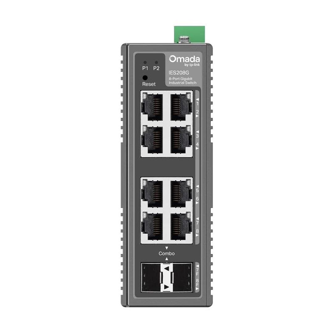 TP-Link IES208G Switch Industrial 6xG 1xSFP 2xCom 2