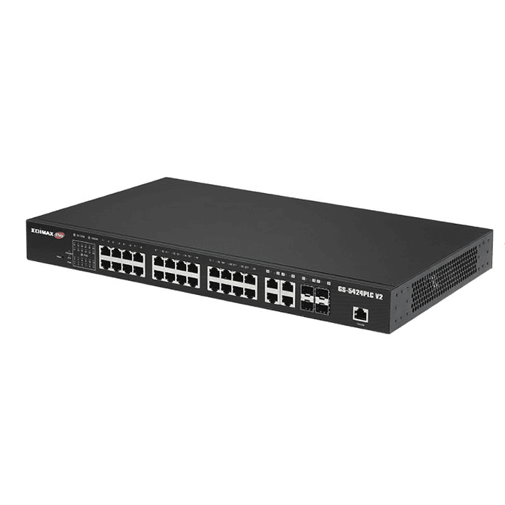 Edimax PRO GS-5424PLC V2 Switch 24xGB PoE+ 4xSFP 2