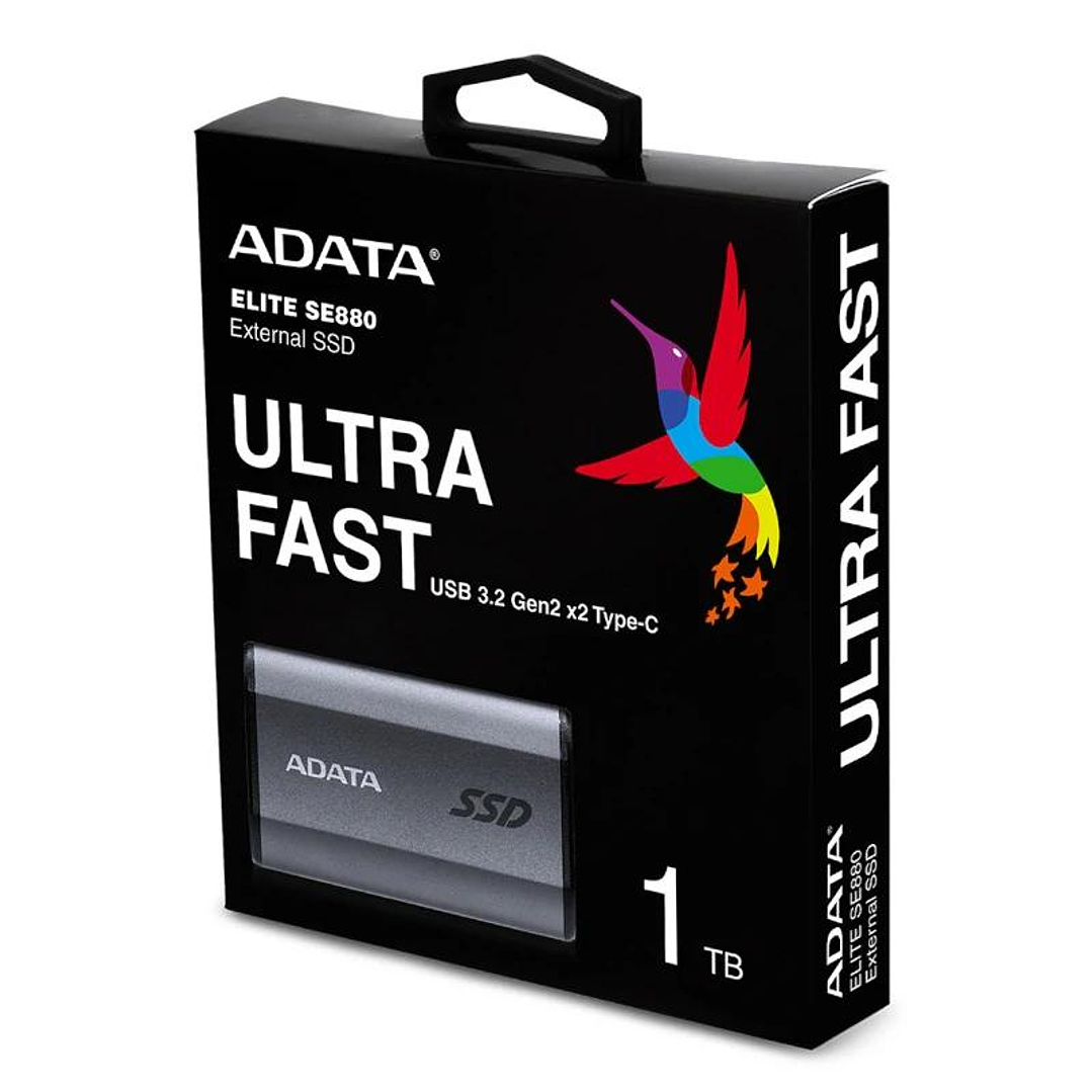 ADATA Elite SE880 SSD Externo 1TB USB 3.2 Gray 4