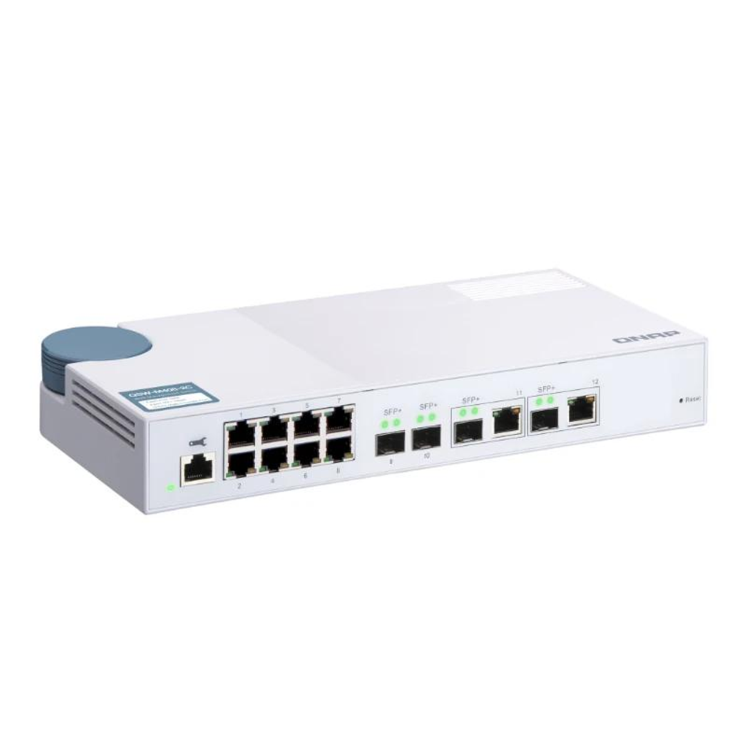 QNAP QSW-M408-2C Switch 8xGbE 2x10GbE Combo 2