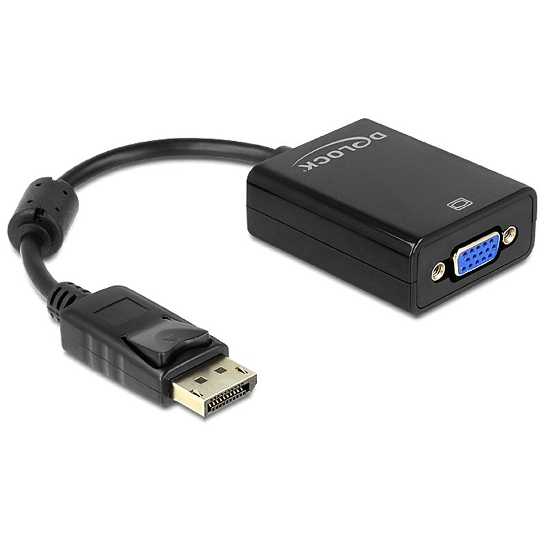 Delock Adaptador Displayport Macho/VGA Hembra Negr 1