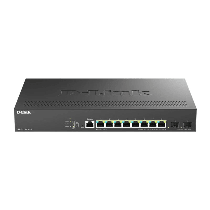 D-Link DMS-1250-10SP/E Switch 8xMG 2xSFP+ L2 PoE 1