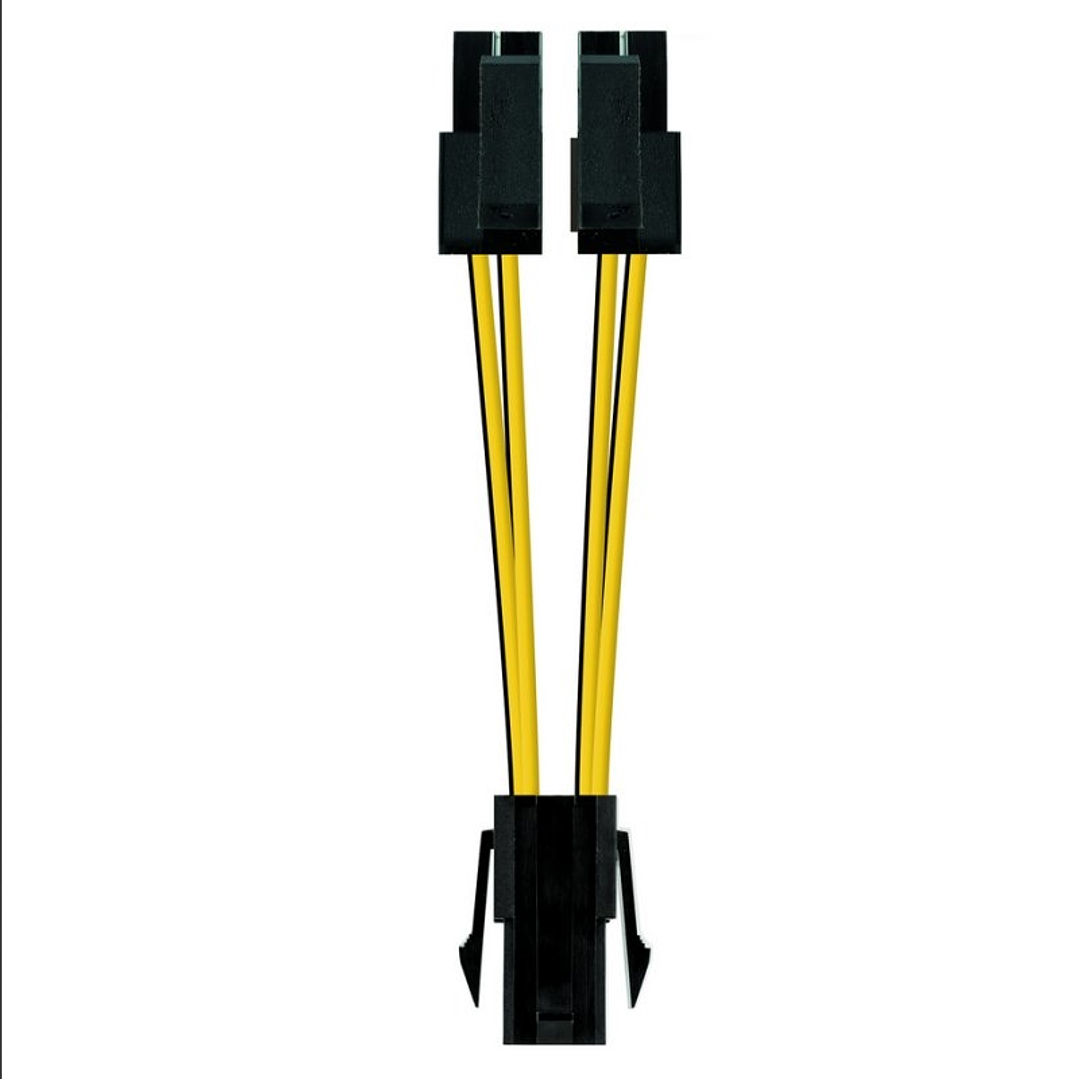 Nanocable Cable Alimentación 4PIN/H-4+4PIN/M, 15 c 1