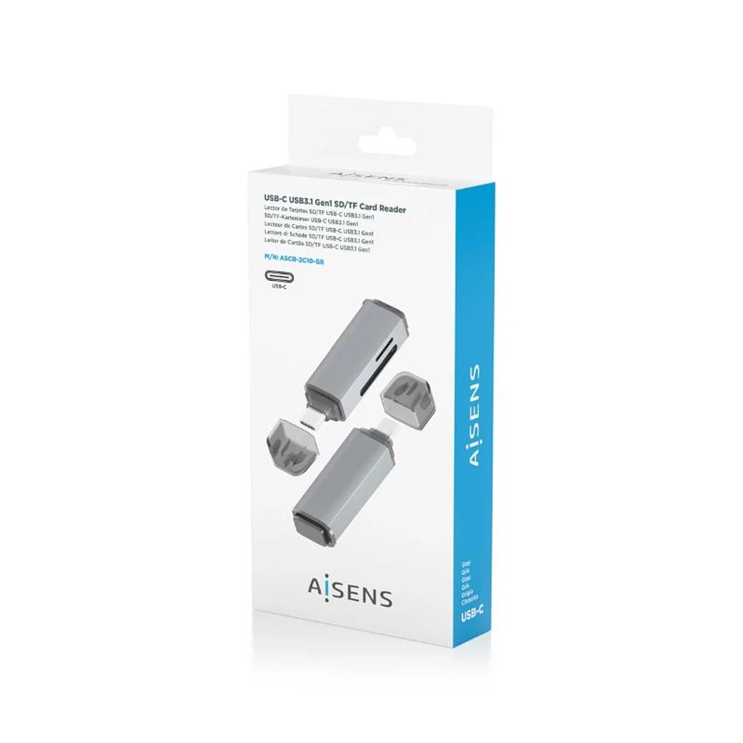Aisens Lector Tarjetas SD MSD MMC RS-MMC MMCM USBC 4