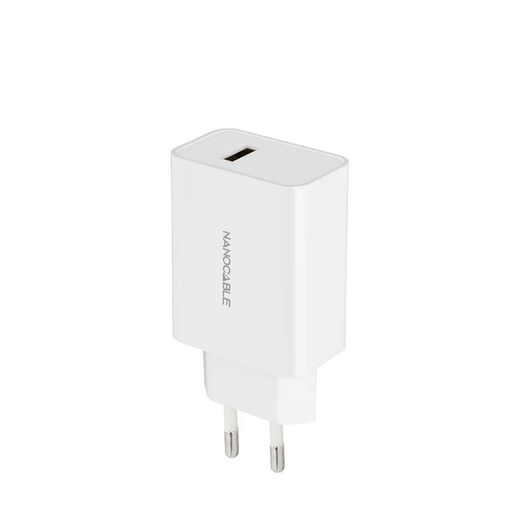 Nanocable Cargador 1 x USB 5V-2.1A Blanco 1
