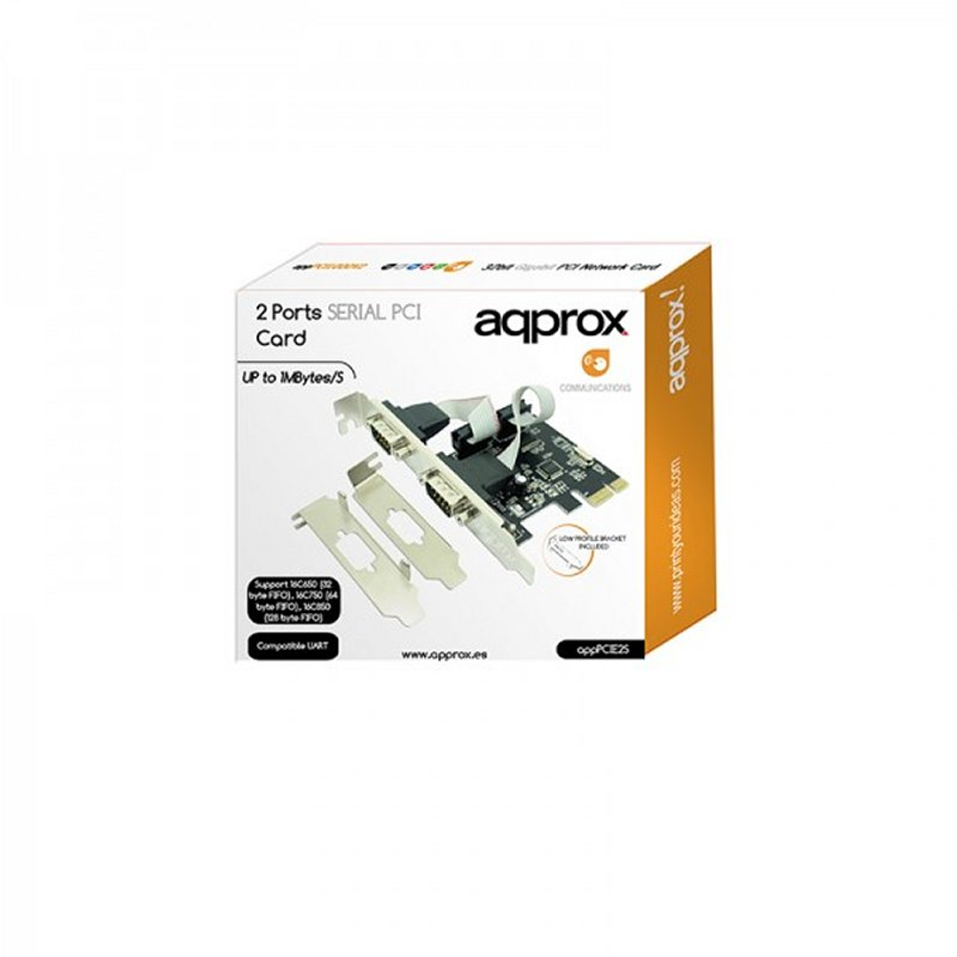 approx! APPPCIE2S Tarj. Cont. 2 Serie PCI-E LP&HP 2