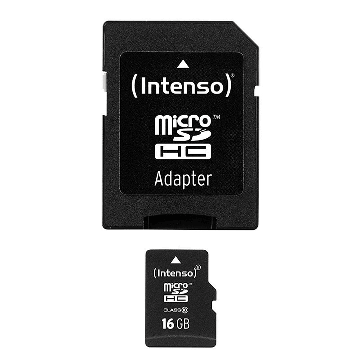 Intenso 3413470 Micro SD clase 10 16GB c/adapt 1