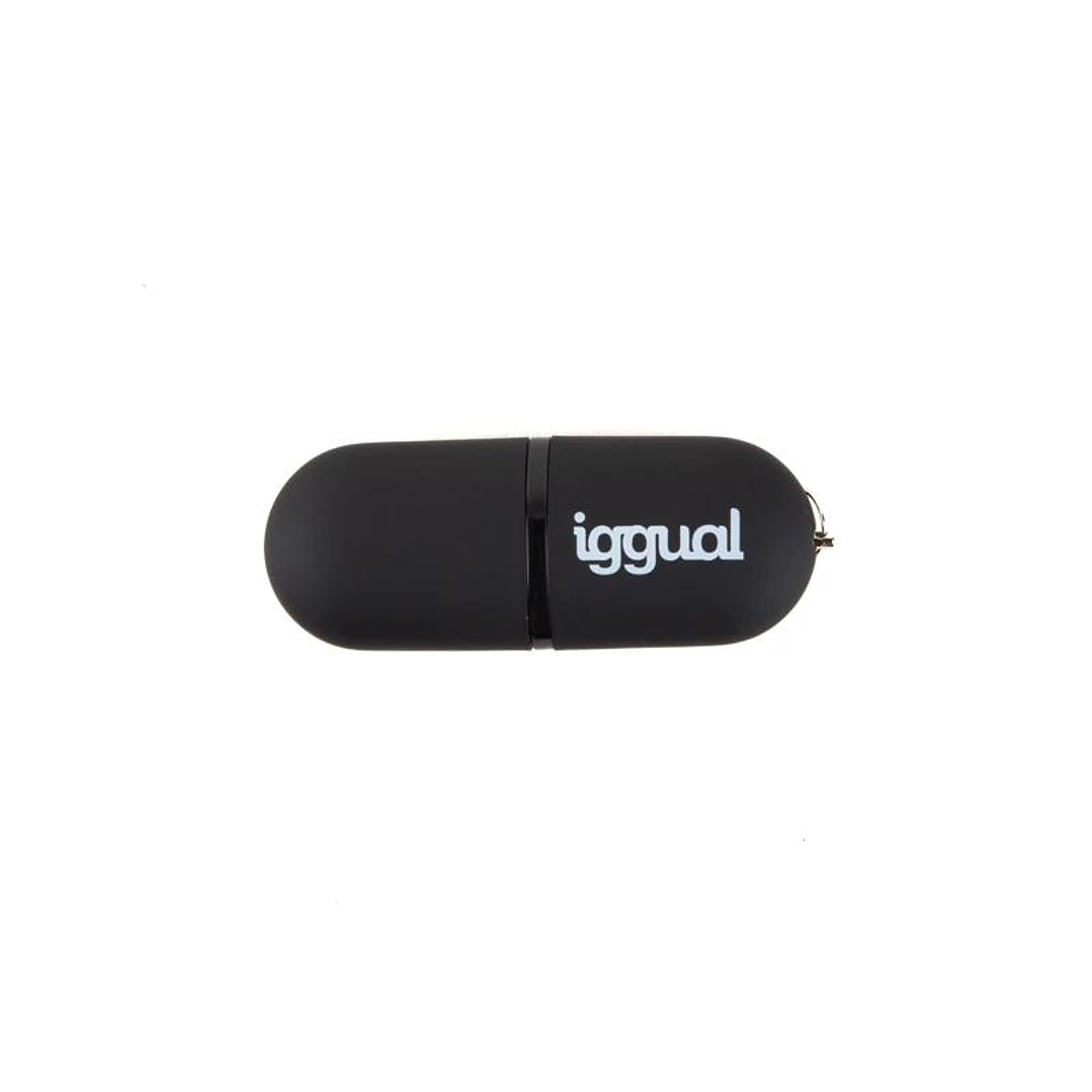 iggual Lápiz USB 2.0 16GB PEN16 negro con tapa 1