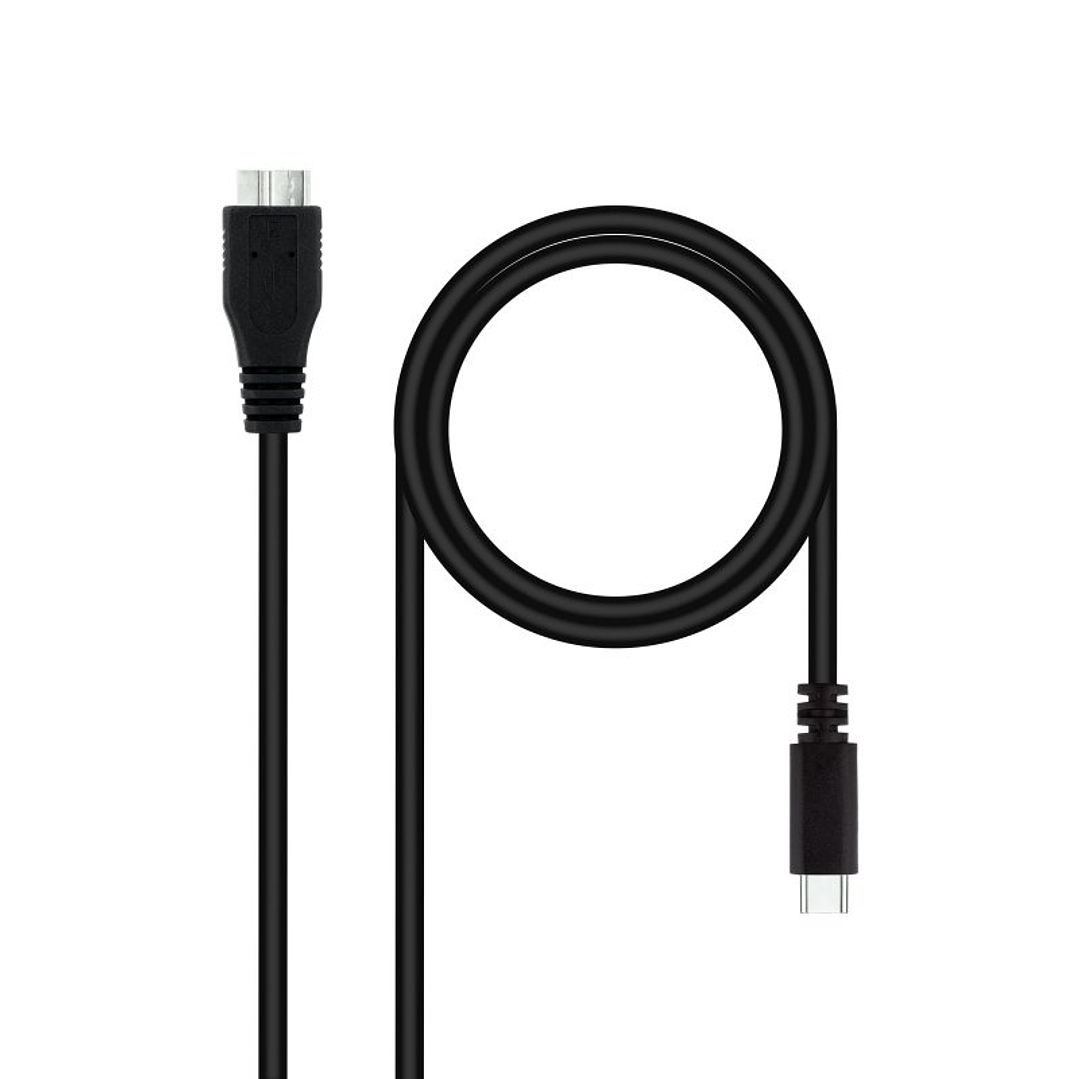 Nanocable Cable USB 3.0, USB-C/M-Micro B/M 1 m 1