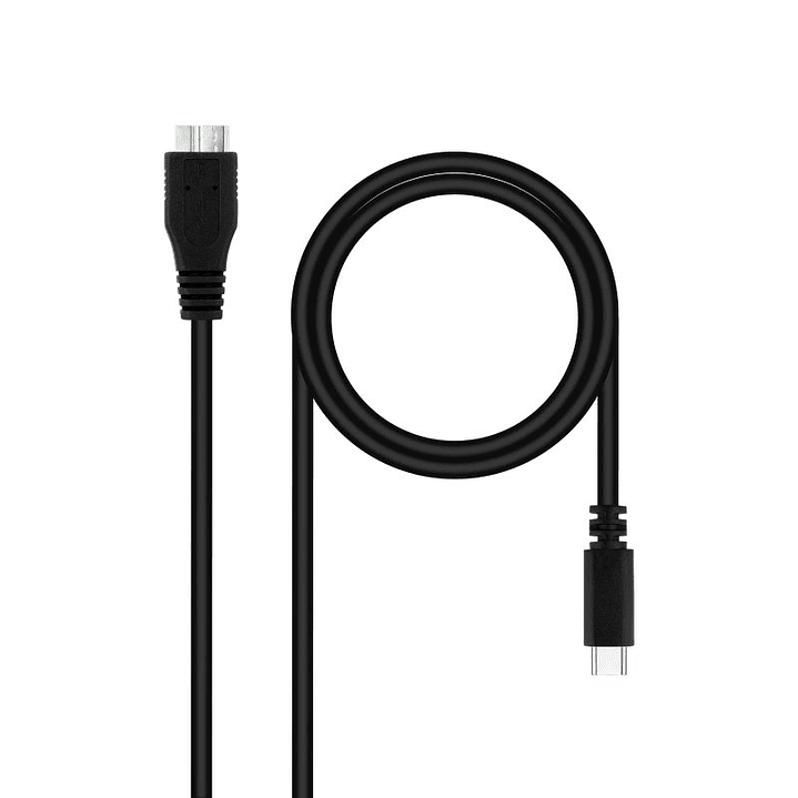 Nanocable Cable USB 3.0, USB-C/M-Micro B/M 1 m 1