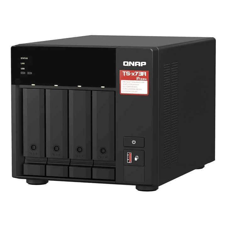 QNAP TS-473A-SW5T Bundle NAS 4XHDD-Bay + Switch 3