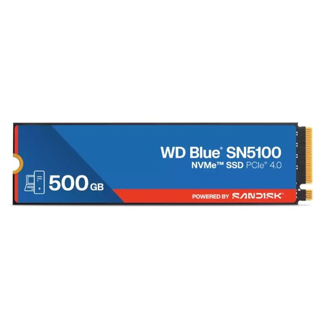 WD Blue SN5100 SSD 500GB NVMe Gen4 6600MB-s 1
